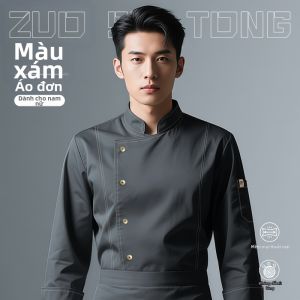 ZST | Đồng Phục Đầu Bếp Dài Tay Mùa Thu Đông