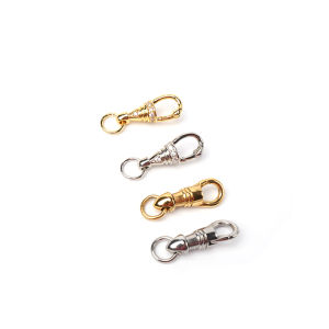 Taiga 360 Degree Rotating Eagle Clasp 18K Gold Plated Titanium Steel Color Protective Micro Inlaid Eagle Hook Clasp DIY Necklace Accessory