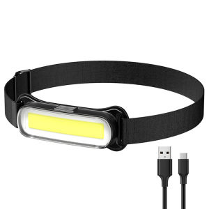 Rechargeable LED Headlamp 3 Modes Headlight Waterproof Head Light Adjustable Headband for Camping Fishing Running Biking