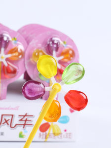 Super Delicious Lollipop Candy with Toy And Five-Color Windmill Hard Candy Snacks for Kids Traditional Chinese Candy Floss