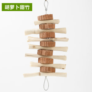 Rabbit Molar Rod High Fiber Sweet Bamboo Bite String Totoro Guinea Pig Grass Cake String Sweet Bamboo String Snack Molar Branch