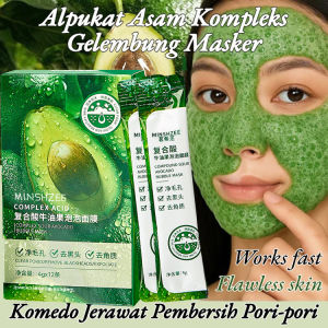 Pengangkat Komedo Masker gelembung alpukat asam majemuk Membantu Membersihkan Pori-Pori dan Meredakan Jerawat