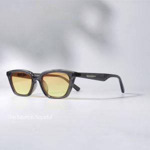 Jackson Wang Same GM Black Sunglasses Hip Hop Style Unique Sunset Gradient Color with Myopic Glasses Option Punk Sun Glasses