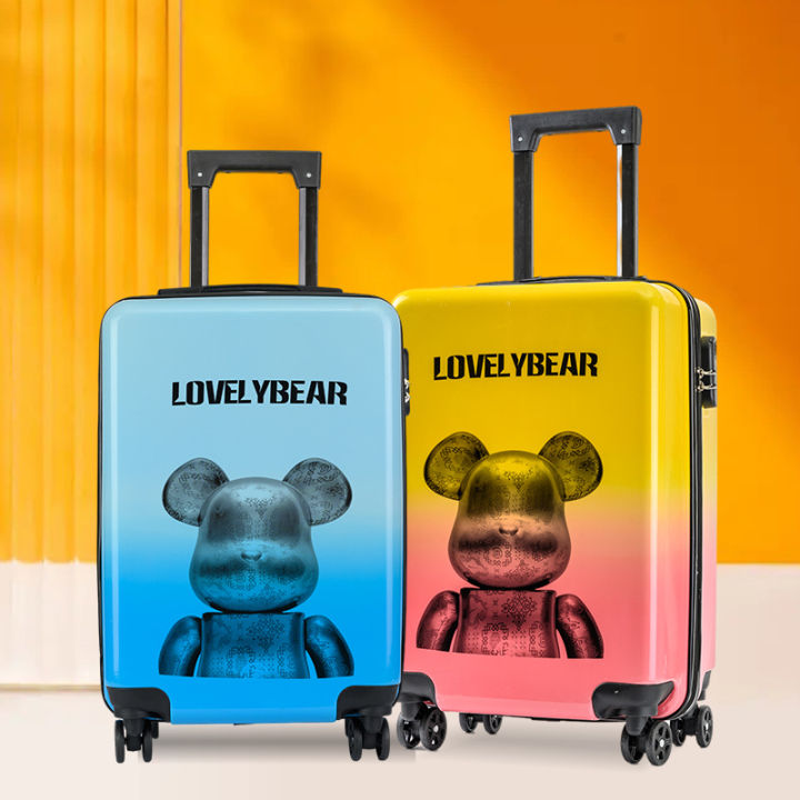 20 Inch Cartoon Cute Child Boy Cabin Travel Suitcases With Wheels Kids