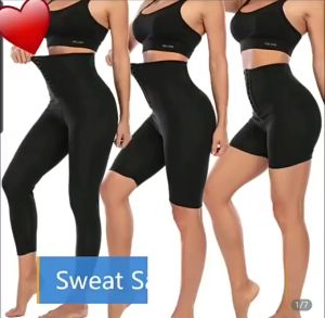 CELANA KAIT 3 korset sauna silver celana dalam pelangsing pengencang bokong pembakar / korset pelangsing perut korset pengecil perut buncit pelangsing badan dan perut