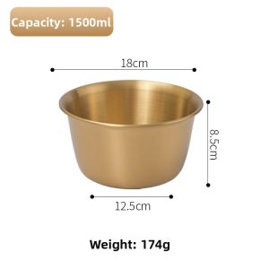 CHUANGGUANJIA | Korean Style Golden Serving Bowl