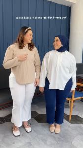 Siselyo Yuju Knit Oversize Tops - Atasan Wanita Oversize - Atasan Fit To Big Size