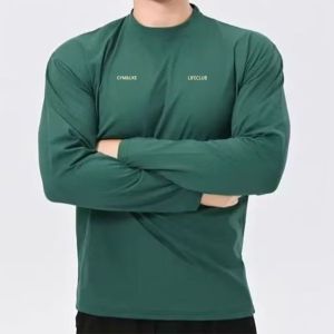 เสื้อโปโลคอตตอนฤดูใบไม้ร่วง กางเกงขาสั้นทรงหลวม ดีไซน์เรียบง่าย สไตล์สปอร์ต เสื้อผ้ากีฬาสำหรับผู้ชาย ทรงหลวม แขนยาว ระบายอากาศได้ดี