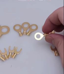 150pcs/set Round Terminal Block DJ431 O-type Lugs Terminals Cold-Pressed Connector Copper Tab Wiring Nose Combination Set