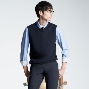 Fall Fashion Business Casual V-Neck Sweater Vest