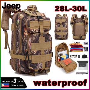 【2-3 days arrive!!!】JEEP SPIRIT Nylon Waterproof Outdoor SWAT Tactical Rucksacks Military Hiking Camping Sports Backpack Travel Trekking Fishing Bag Capacity 30L/40L/80L
