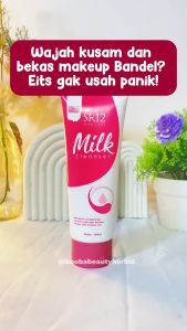 MILK CLEANSER SR12 Ampuh Mengangkat Sisa Make Up & Membersihkan Wajah