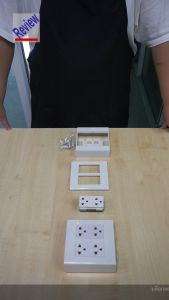 บล็อกลอย ขนาด 4x4 นิ้ว พร้อม ปลั๊กกราวด์คู่ 2 ตัว (G-36)