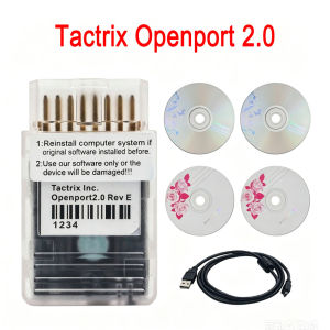 Công Cụ Chỉnh Sửa Chip ECU Tactrix Openport 2.0 USB 2.0 OBD2 OBDII Đọc Mã Lỗi Đa Thương Hiệu Xe Hơi Kèm 4 Đĩa CD