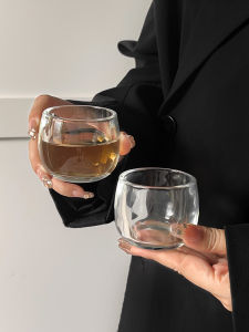 High-End Crystal Glass Cup Mens Single Cup Owner Tea Cup Luxury Teaware Small Wine Cup Durable Heat Resistant Handmade Craft