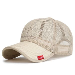 Quick Dry Breathable Mesh Golf Baseball Cap Summer Cool Net Sunscreen Sunhat Runing Club Sports Couple Hat An-ti UV Trucker Caps