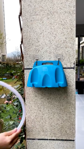 Storage Hose Hanger Garden Yard Watering Hose Reel Hanger Pipe Holder Storage Rack Plastic Wall Mounted Garden Tool