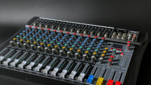 RAYHAYES Professional Audio Mixer with Bluetooth USB 6/8/12 Channel Suport PC/USB/MP3 for Stable Streaming