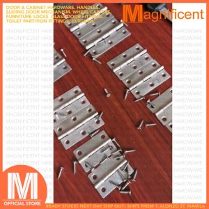 Bucci Stainless Narrow Butt Hinge 2 Inches for Cabinet Cupboard Door (1 Pair)