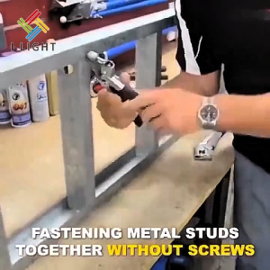 (Fast Delivery) Plaster Drywall Tools 10 Inch  Metal Studs Nail less Crimper Rubber Handle