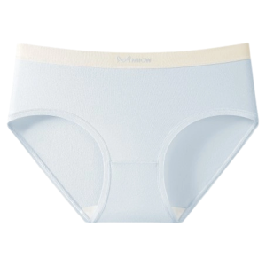 MiiOW | กางเกงชั้นในทรงสามเหลี่ยมผ้าฝ้ายแท้สำหรับผู้หญิง กางเกงชั้นในไร้ตะเข็บ ระบายอากาศได้ดี ไม่รัดรูป ทรงเอวกลาง สำหรับผู้หญิงวัยรุ่น
