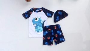 Đồ Bơi Bé Trai Họa Tiết Khủng Long Nanabu Fashion Chất Liệu Bền Đẹp Co Giãn Tốt Hàng Loại 1 HABI19