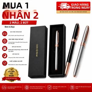 HERO | Hero 9630 Bút Máy Hoàn Toàn Bằng Kim Loại Bộ 2 Gói 05mm Fine Iridium Nib Viết Mượt Mà Chữ Ký Sang Trọng Văn Phòng Sinh Viên Bút Kinh Doanh