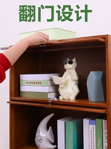 LACCOHUG Bamboo Display Cabinet Bookshelf 1/2/3/4/5 Layers Bookcase Almari Buku Household Large Capacity Storage