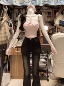 CHANGTONG | Slimming Innerwear Knit Sweater with Strapless Design