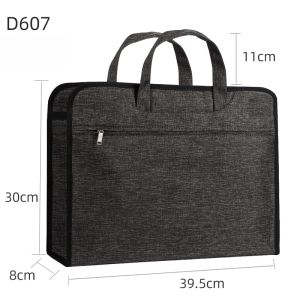 Briefcase Men Business Large Capacity Canvas Bag Commuter Bag Water Cup Storage 40cm Long Extra Large Thick Office Bag