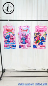 Kids jersey short terno for girls 2-7yrsold Chalater Stitch