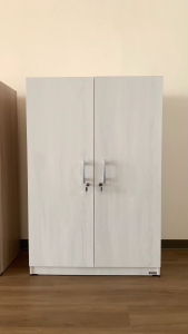 LUNARSOL Lemari Pakaian 2 Pintu | Lemari Baju Gantung Rak Mini P 80 T 120 LBL 05