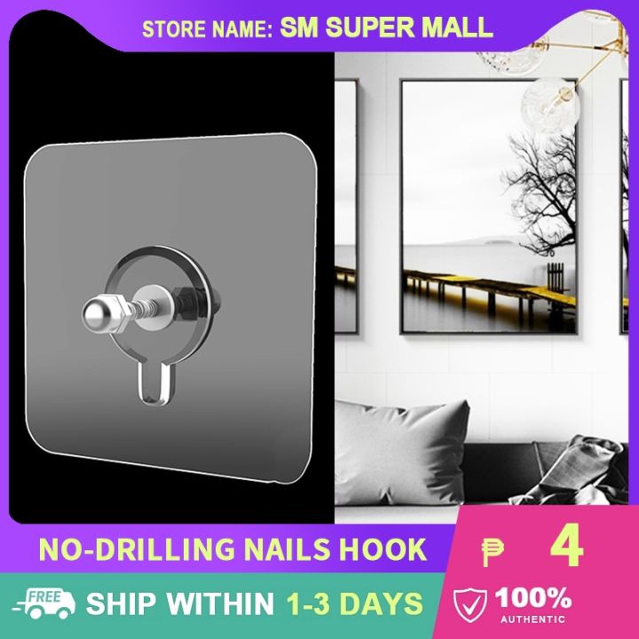 Non Trace Nails Non Marking Wall Hooks 【No-drilling】Non-Trace