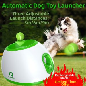 Dog Tennis Launcher Toy Automatic Serve Throwing Ball Pitching Machine Throwing Ball Pet Relieving Stuffy Handy Gadget Dog Walking Supplies