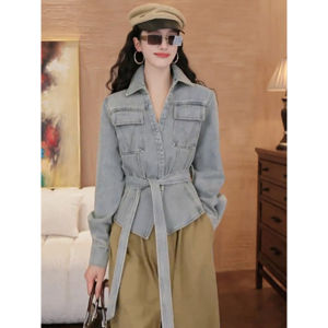 Spring Fashion French Style Advanced Sense Versatile Korean American Retro Jeans Jacket