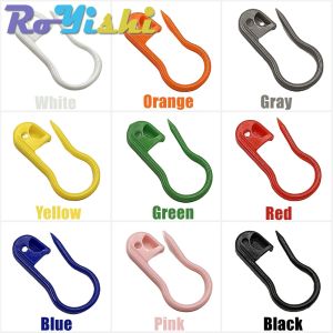 100Pcs/Box Colorful Plastic Safety Pins Knitting Markers Crochet Stitch Clips for DIY Knitting Sewing Craft Clothing Accessorie