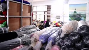 ใหม่เต้นสแควร์แพลตฟอร์มชุดการแสดงชุดหญิงพิมพ์ฮอร์นแขนยาวการแข่งขันชุดการแสดงชุดกางเกงเต้นรำ