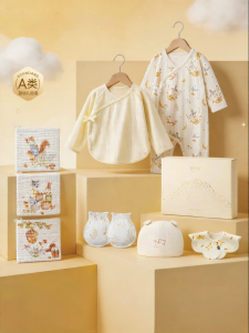 SHI YUE JIE JING | Summer Newborn Jumpsuit Hat Set