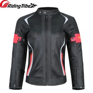 Woman Jacket Motorcycle Motorbike Riding Armor Protective Coat Summer Waterproof Lady Girl Clothing Anti-collision Suit JK-52