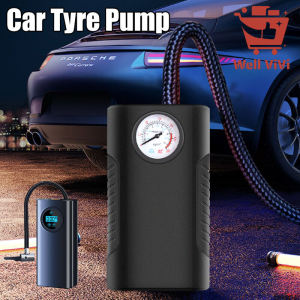 Electric Air Compressor Rechargeable High Precision Car Tyre Inflator LCD Display Portable Air Pump 12V