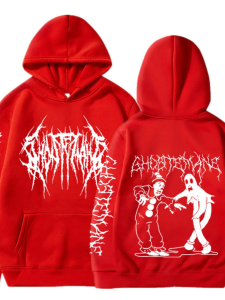 ฮิปฮอป มีฮู้ด คอกลมแขนยาว เสื้อสเว็ตเชิ้ต แฟชั่นมินิมอล สลิมฟิต ลำลอง ฤดูใบไม้ร่วง เสื้อสวม เสื้อสเวตเตอร์ สําหรับผู้ชายวัยกลางคน