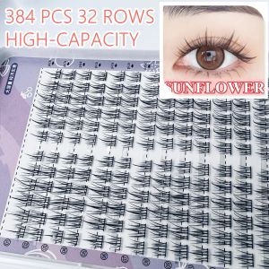 32Rows Eyeslashes Extension Personal Professional Individual Cluster Grafting Wholesale Eyelash Large Capacity Flowerknow Makeup