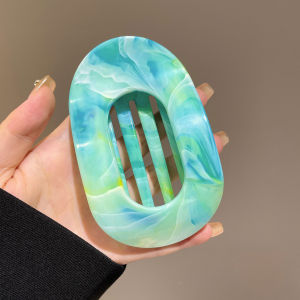 กิ๊บติดผมทรงแบนระบายผมแบบเรียบหรูสำหรับผู้หญิง กิ๊บติดผมทรงฉลามแบบปลอดภัยสำหรับผู้หญิง ทรงหางม้า ทรงเรียบหรู ทรงเรียบหรู