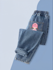 JS | New Style Straight Leg Girls Jeans for Spring and Autumn