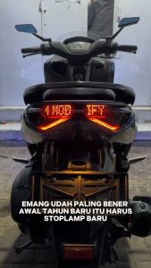 NEW Controller Stoplamp Running Text Animasi Motor - Stop Lamp 41 Animasi Wifi Lampu Rem Teks Berjalan Vario