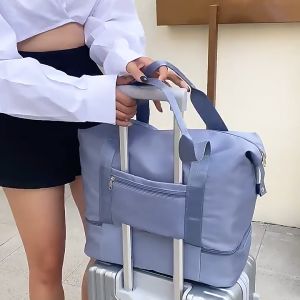 Tas Travel Duffel Besar Anti Air Hand Carry Travel Bag Multifungsi Penyimpanan Gym Bag COD TT-08-WB