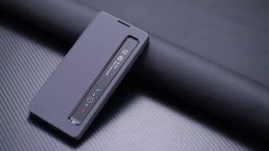APP Luxury Leather Phone Case for Samsung Galaxy S26 S25 S24 S23 S22 Ultra Plus A55 A56 Flip Smart Display Clear Window Cover