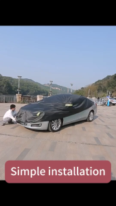 HEPAK Car Cover Black Outdoor Protection Sun Protection Waterproof Tutup Selimut Penutup kereta Perodua Myvi Axia Bezza