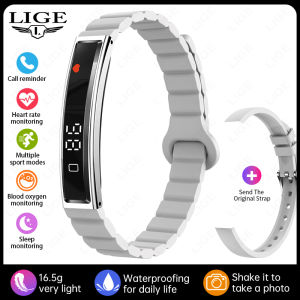 LIGE | 2025 New Smart Bracelet 24H Sleep Tracker All-Day Continuous Heart Rate Monitor Step Counting Sport Fitness Smart Watch Band Men