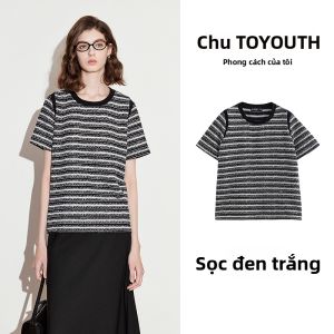Toyouth | Áo Thun Tay Ngắn Sọc